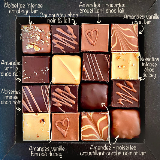 Coffret chocolats pralinés